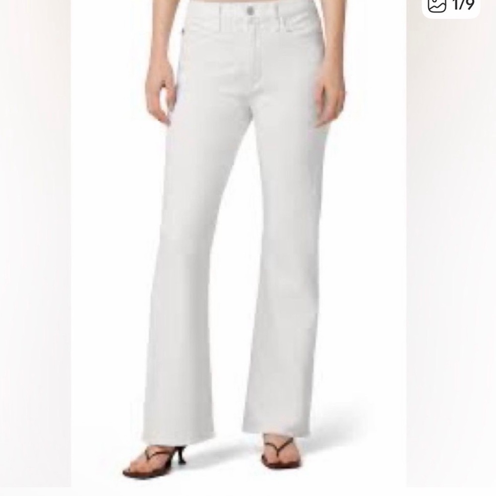 HUDSON Jeans Blair White High-Rise Bootcut Jean